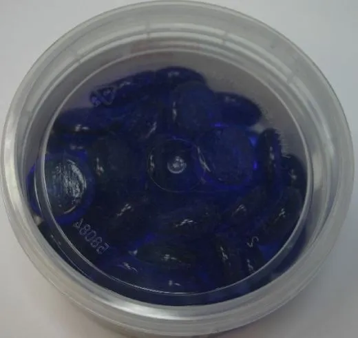 Knorr Glas-Nuggets 2x1,8cm 200g blau