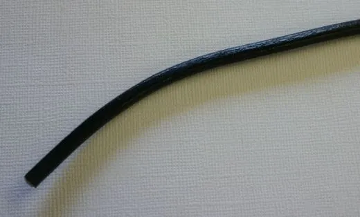 Lederband 5mm schwarz je 10cm