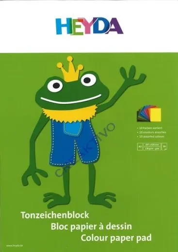 Tonzeichenblock A3 in 10 Farben