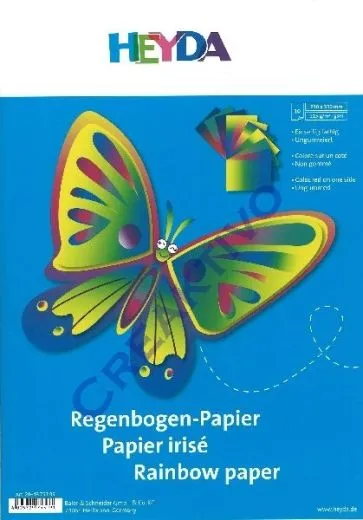 Regenbogen-Papier 10 Blatt 23x33cm 115g/qm