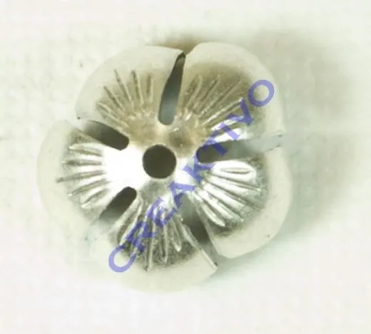 Pracht Perlkappe platin antik 12,5x7mm