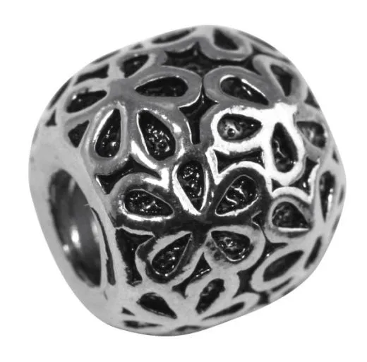 Rockstars Metall-Perle altsilbe 11 mm Gro�loch 4 mm