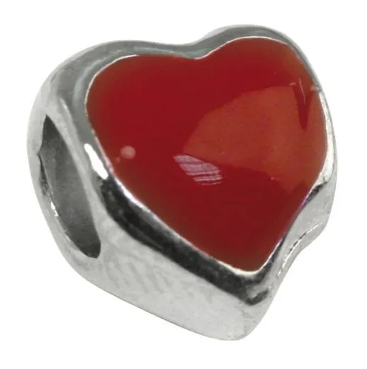 Rockstars Metall-Zierelement-Love rot 9 mm Gro�loch