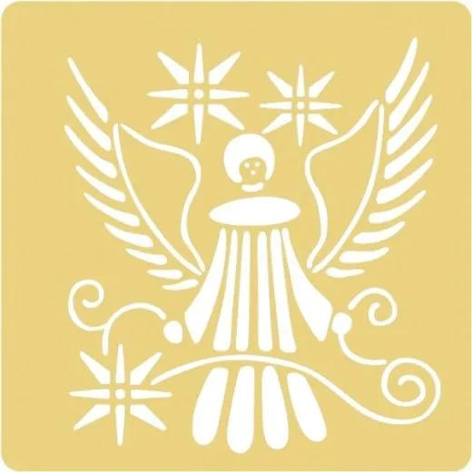 Embossing Schablone Engel