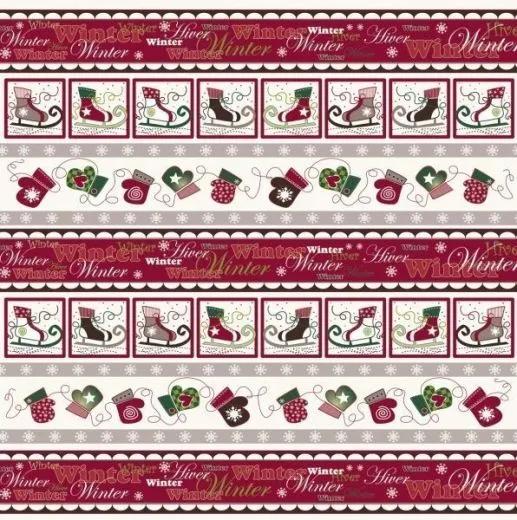 Scrapbooking Papier Winterland Bord�re