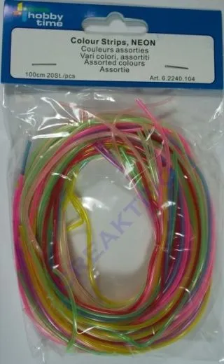 Scoubidou neon 100cm 20 St�ck