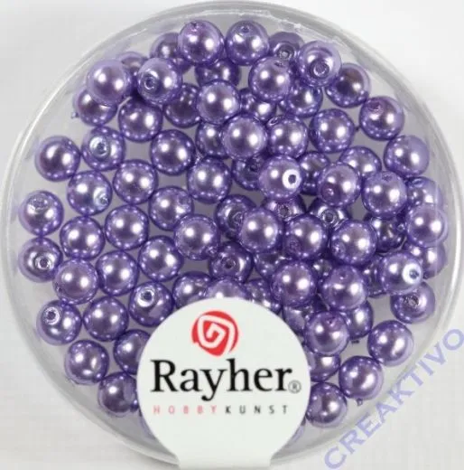 Renaissance Glaswachsperlen, 4 mm � flieder
