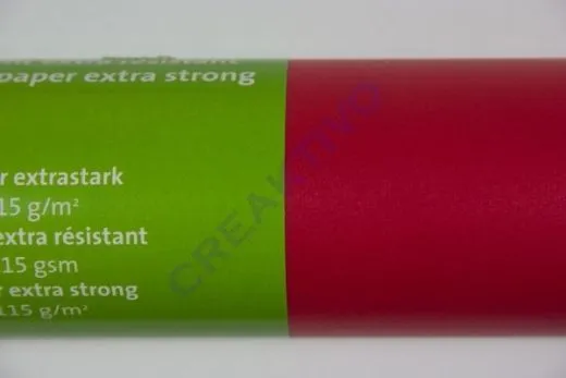 Transparentpapier extra stark Rolle 50x70cm mittelrot