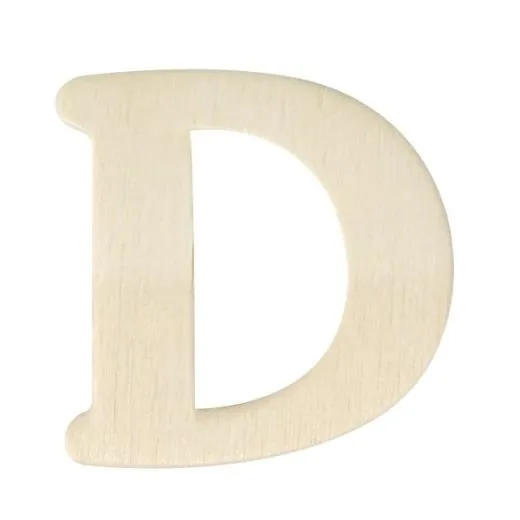 Holz-Buchstabe 4cm D