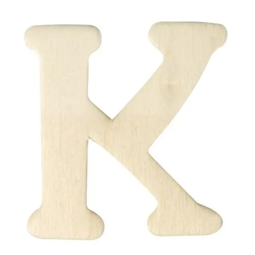 Holz-Buchstabe 4cm K