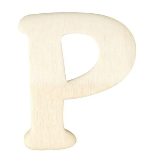 Holz-Buchstabe 4cm P