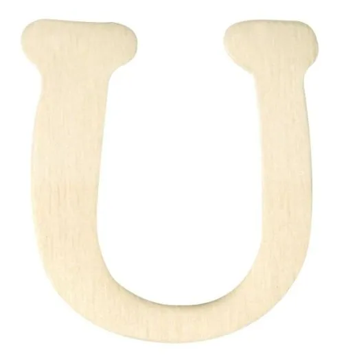 Holz-Buchstabe 4cm U