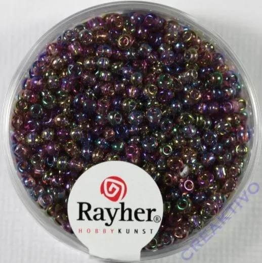 Rocailles 2 mm � transp. gel�stert flieder