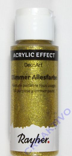 Rayher Glimmer-Allesfarbe 59ml brill.gold