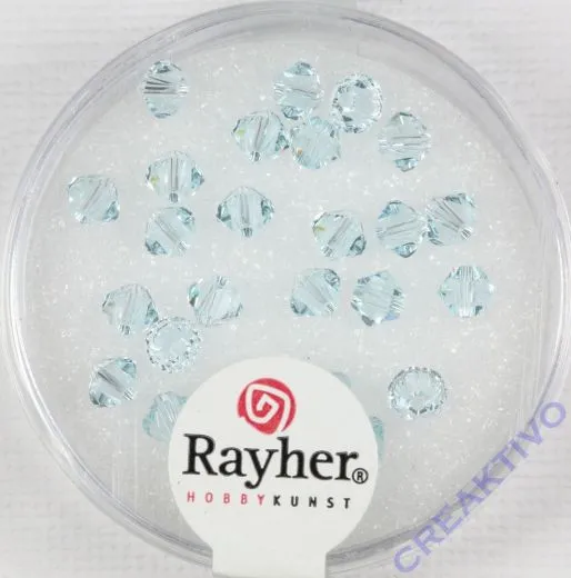Swarovski Kristall-Schliffperlen 4mm 25St eisblau (Restbestand)