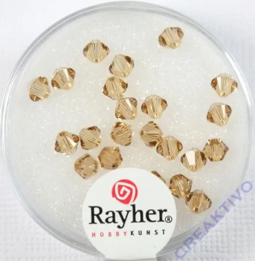 Swarovski Kristall-Schliffperlen 4mm 25St topas (Restbestand)
