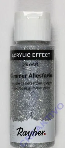 Rayher Glimmer-Allesfarbe 59ml brill.silber