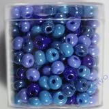 Rayher Glas Gro�lochradl opak 5,4mm blau-t�rkis T�ne