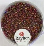 Rocailles 2 mm � opak gel�stert weinrot