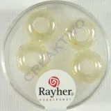 Magic Flair Glas Gro�loch Schliffp. 13mm Dose 5 St. vanille