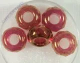 Magic Flair Glas Gro�loch Schliffp. 13mm Dose 5 St. klassikrot