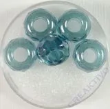 Magic Flair Glas Gro�loch Schliffp. 13mm Dose 5 St. jeansblau