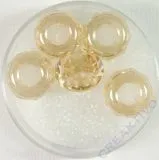 Magic Flair Glas Gro�loch Schliffp. 13mm Dose 5 St. hell topaz