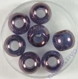 Magic Flair Glas Gro�loch transp. 12mm Dose 7 St. pflaume