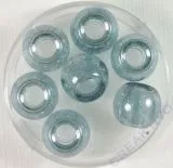 Magic Flair Glas Gro�loch transp. 12mm Dose 7 St. jeansblau