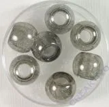 Magic Flair Glas Gro�loch transp. 12mm Dose 7 St. anthrazit