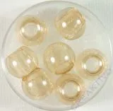 Magic Flair Glas Gro�loch transp. 12mm Dose 7 St. hell topaz