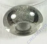 Magic Flair Glas Gro�loch transp. 16mm Dose 3 St. anthrazit