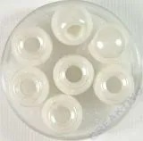 Magic Flair Glas Gro�loch opak 12mm Dose 7 St. bergkristall