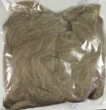 Reine Schurwolle Kammzug Beutel 50g beige