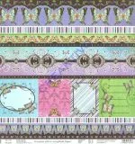 Premium Glitter Scrapbook paper Schmetterlinge 78