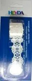 Papierspitze 2m selbstklebend Barock 24 mm wei�