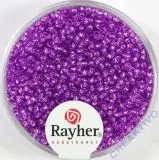 Rocailles 2 mm � mit Silbereinzug flieder