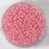 Pracht Rocailles 2,6mm rosa matt Farbeinzug