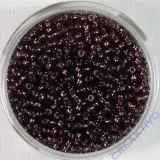 Pracht Rocailles 2,6mm silbereinzug dunkellila 17g