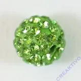 Shamballa Bead 10mm maigr�n (Restbestand)