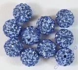 Shamballa Bead 10mm hell saphir (Restbestand)