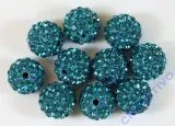 Shamballa Bead 12mm petrol (Restbestand)