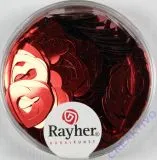 Pailletten Herz 6+13 mm rot