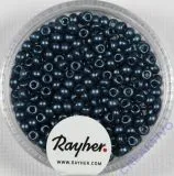 Rocailles verwachst 2,6mm petrol