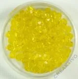 Glasschliffperle gelb 4mm transparent