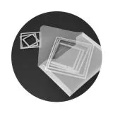Sizzix Accessory - Plastic Envelopes, 5 x 6 7/8, 3 Pack