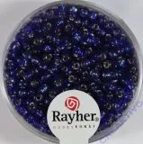 Rocailles 2,6mm � mit Silbereinzug dunkelblau