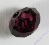 Glasschliffperle Streifenperle 12mm amethyst