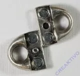 Pracht Magnetverschluss oval altplatin 22x30mm
