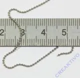 Rayher Messing Kugelkette 1mm - Meterware
